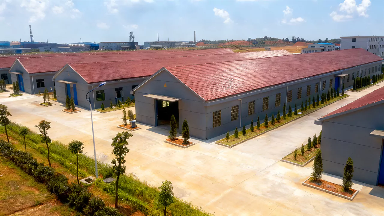 Warehouse buildings at the JYT Chemical facility