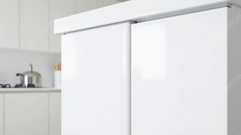 Glossy coated appliance panels under inspection